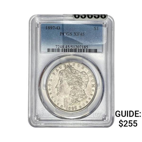 1897-O Morgan Silver Dollar PCGS XF45