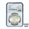Image 1 : 1927 Silver Peace Dollar NGC MS62
