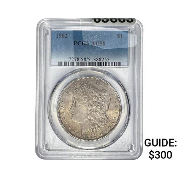 1902 Morgan Silver Dollar PCGS AU58