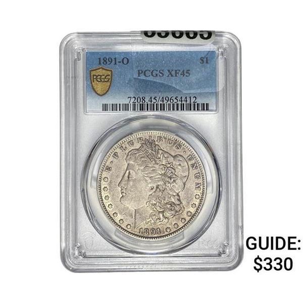 1891-O Morgan Silver Dollar PCGS XF45