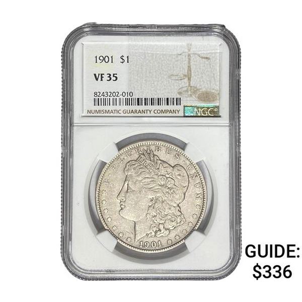 1901 Morgan Silver Dollar NGC VF35