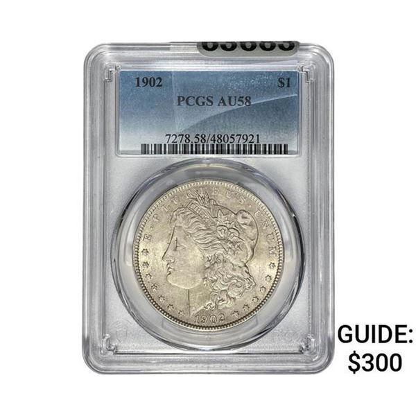 1902 Morgan Silver Dollar PCGS AU58