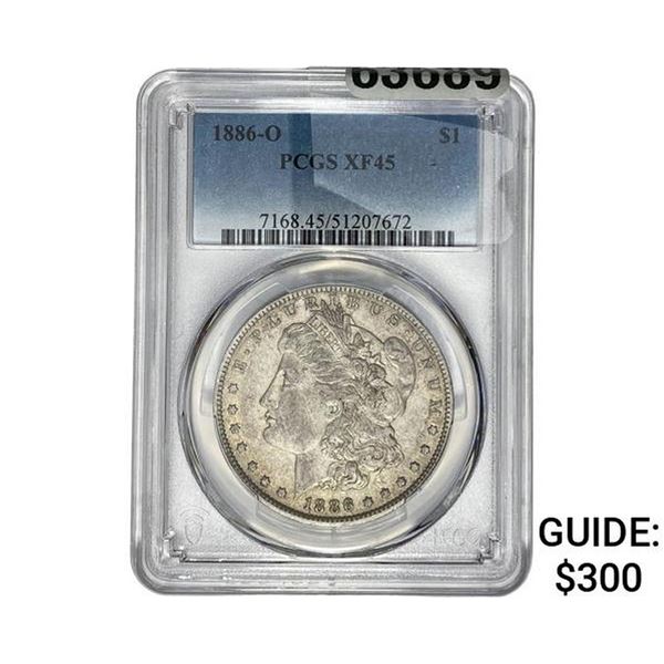 1886-O Morgan Silver Dollar PCGS XF45