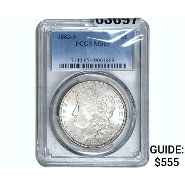 1882-S Morgan Silver Dollar PCGS MS65