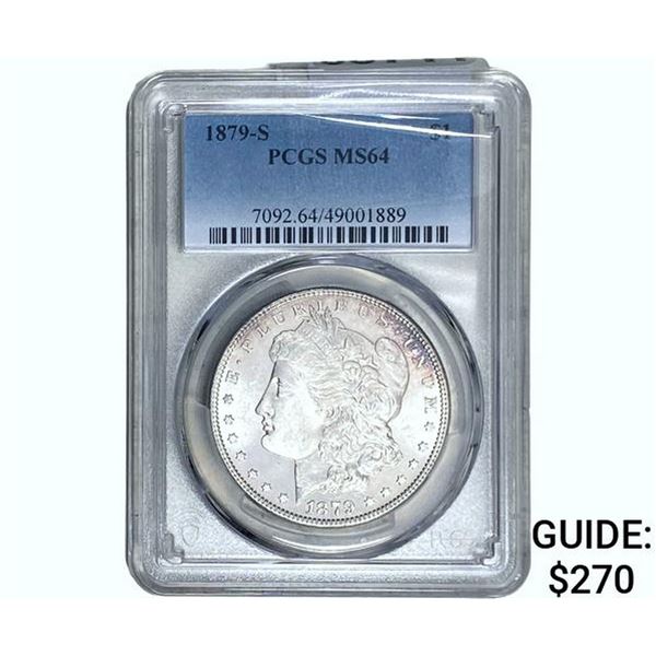 1879-S Morgan Silver Dollar PCGS MS64
