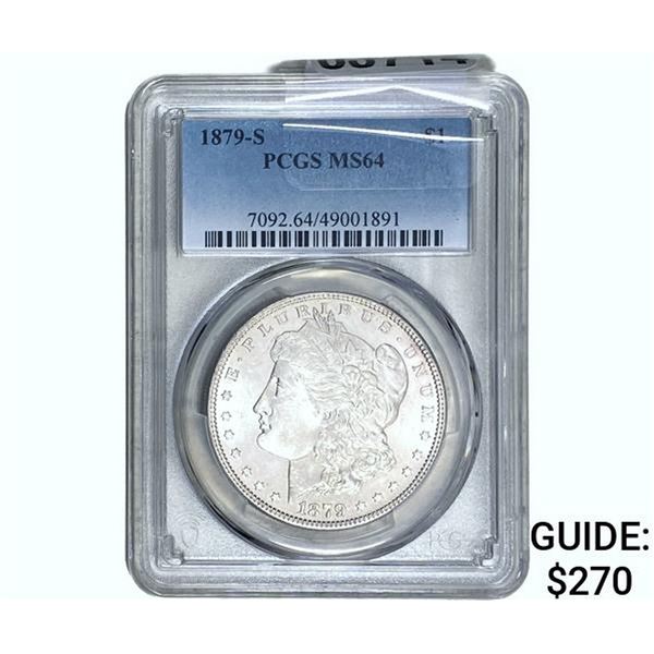 1879-S Morgan Silver Dollar PCGS MS64