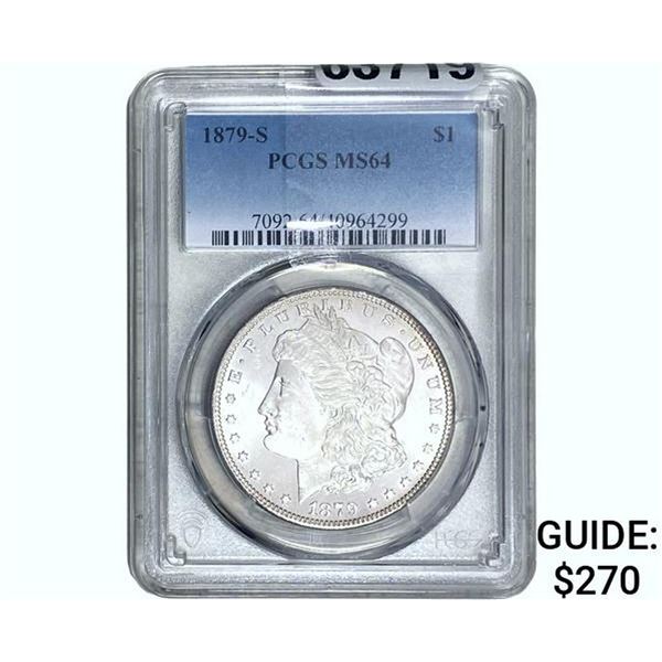 1879-S Morgan Silver Dollar PCGS MS64
