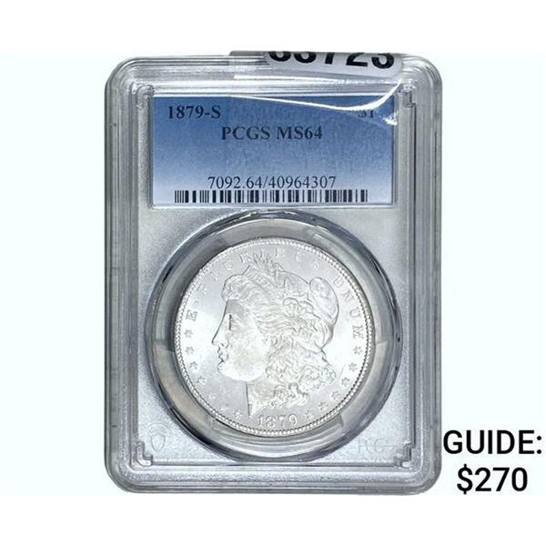 1879-S Morgan Silver Dollar PCGS MS64