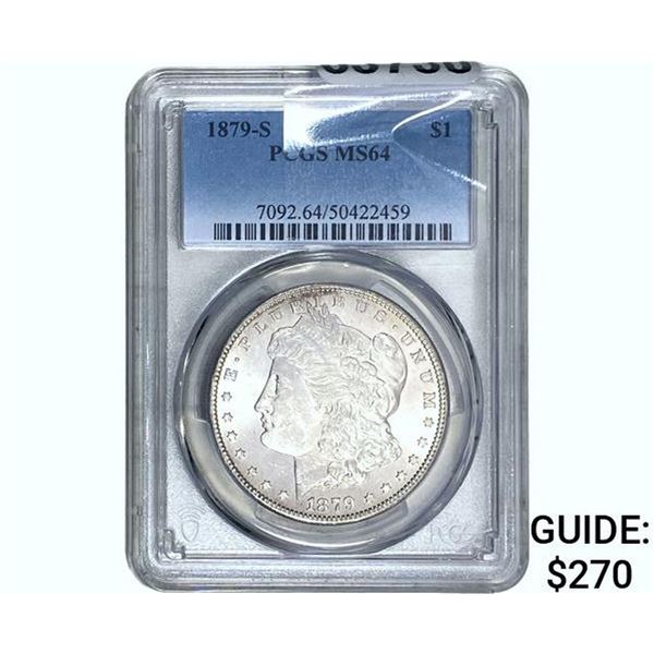 1879-S Morgan Silver Dollar PCGS MS64