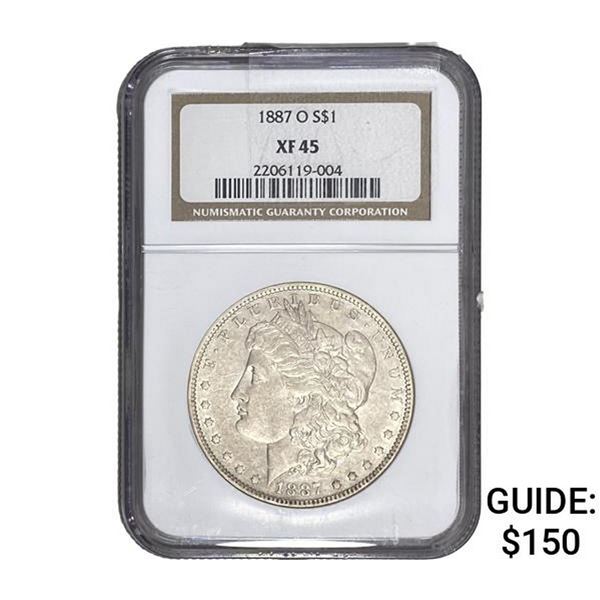 1887-O Morgan Silver Dollar NGC XF45