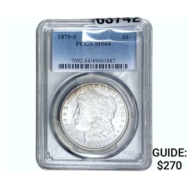 1879-S Morgan Silver Dollar PCGS MS64