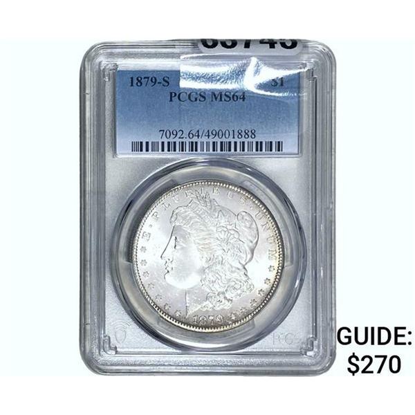 1879-S Morgan Silver Dollar PCGS MS64