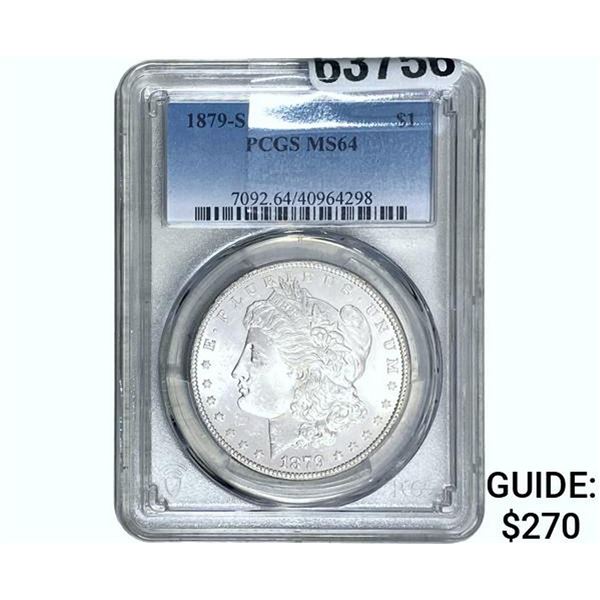 1879-S Morgan Silver Dollar PCGS MS64