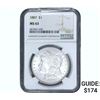 Image 1 : 1887 Morgan Silver Dollar NGC MS63