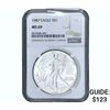 1987 $1 Silver Eagle NGC MS69
