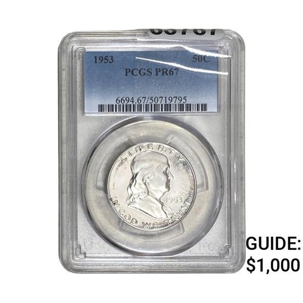 1953 Franklin Half Dollar PCGS PR67