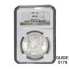 1887 Morgan Silver Dollar NGC MS63