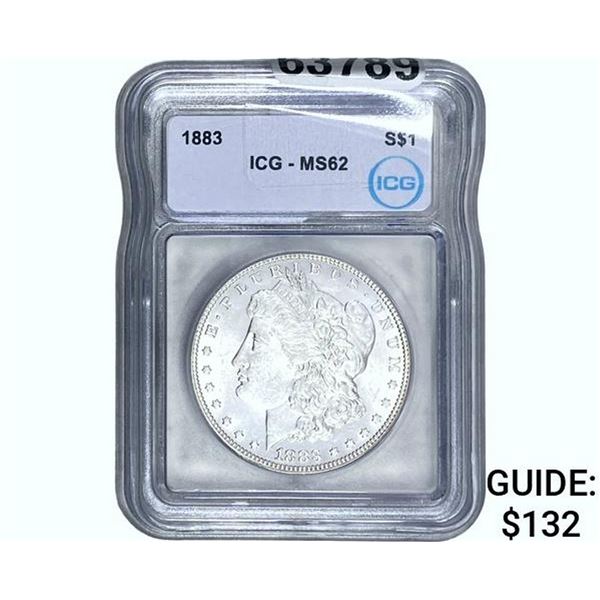 1883 Morgan Silver Dollar ICG MS62