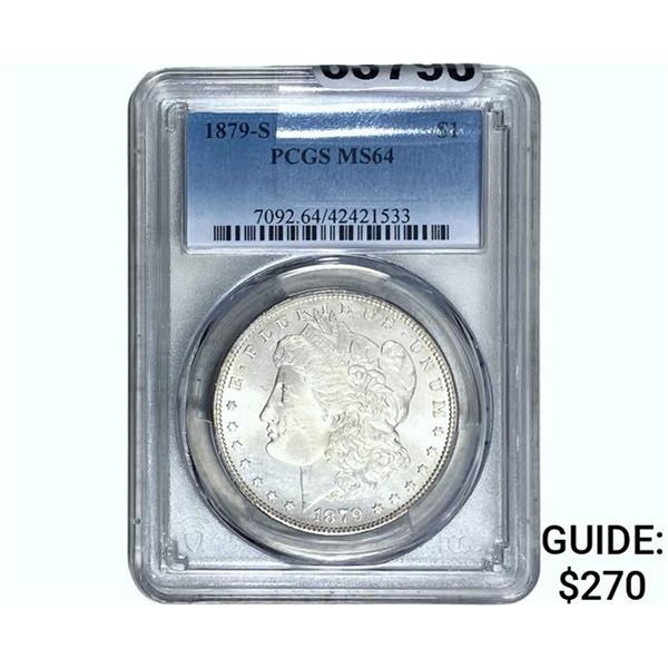 1879-S Morgan Silver Dollar PCGS MS64