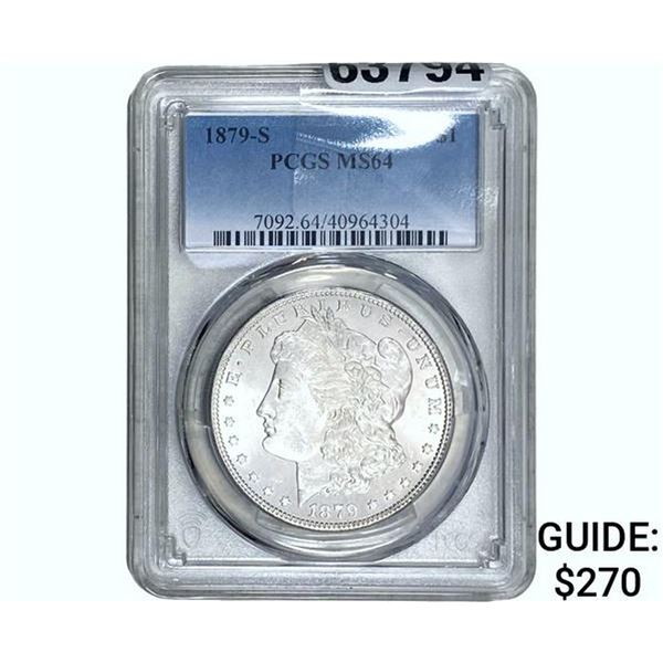 1879-S Morgan Silver Dollar PCGS MS64