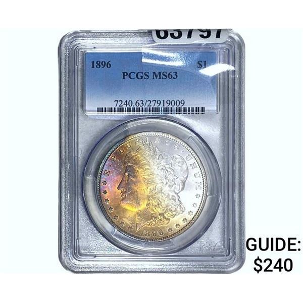 1896 Morgan Silver Dollar PCGS MS63
