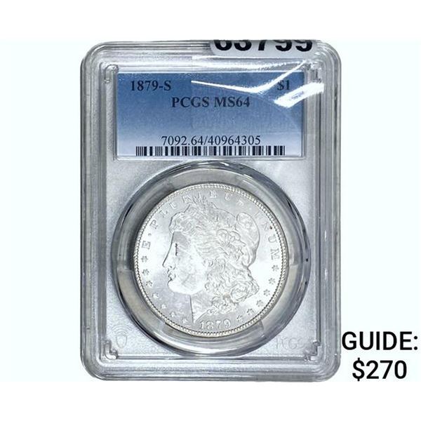 1879-S Morgan Silver Dollar PCGS MS64