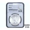 Image 1 : 1922 Silver Peace Dollar NGC MS62