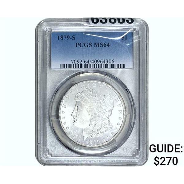 1879-S Morgan Silver Dollar PCGS MS64