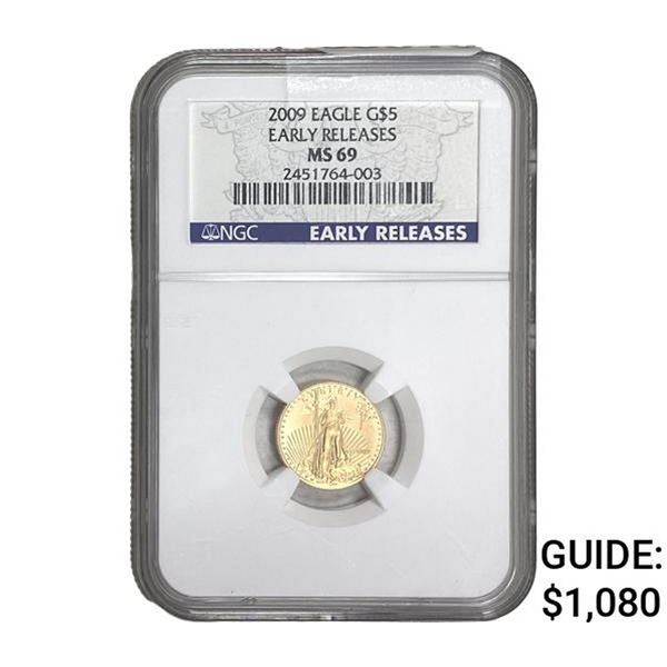 2009 $5 Gold Eagle NGC MS69