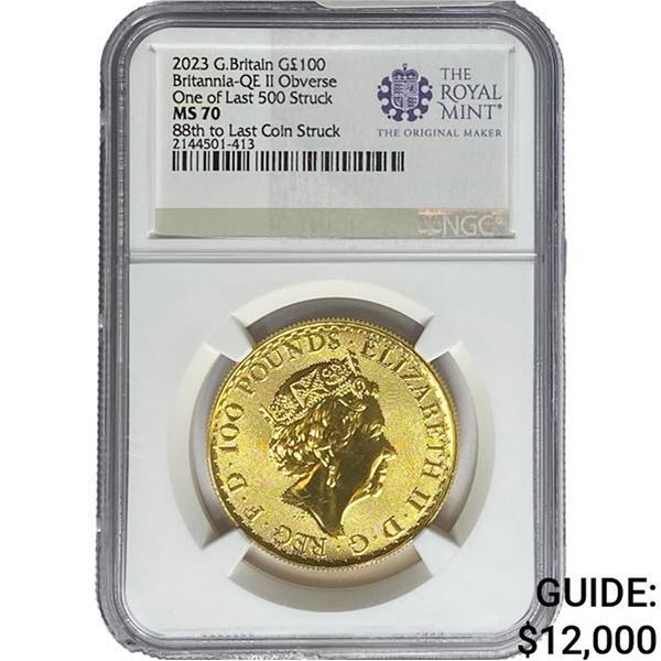 2023 Britain Â£100 Gold 1oz Britannia NGC MS69