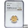 1915 $2.50 Gold Quarter Eagle NGC AU58