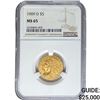Image 1 : 1909-D $5 Gold Half Eagle NGC MS65