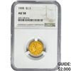 Image 1 : 1908 $2.50 Gold Quarter Eagle NGC AU58