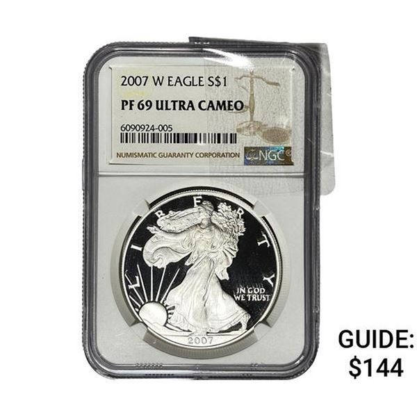 2007-W $1 Silver Eagle NGC PF69 UC