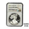 Image 1 : 1987-S $1 Silver Eagle NGC PF69 UC