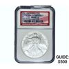 2006 $1 Silver Eagle 1st of 50,000 Struck NGC MS69