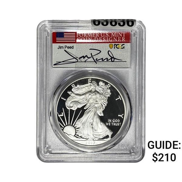 2017-W Silver Eagle PCGS PR70 Jim Peed DCAM