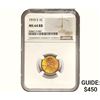 1910-S Wheat Cent NGC MS64 RB
