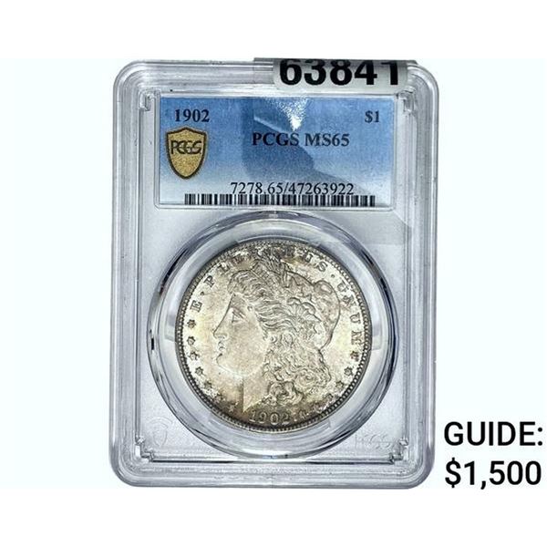1902 Morgan Silver Dollar PCGS MS65