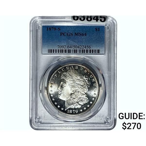 1879-S Morgan Silver Dollar PCGS MS64