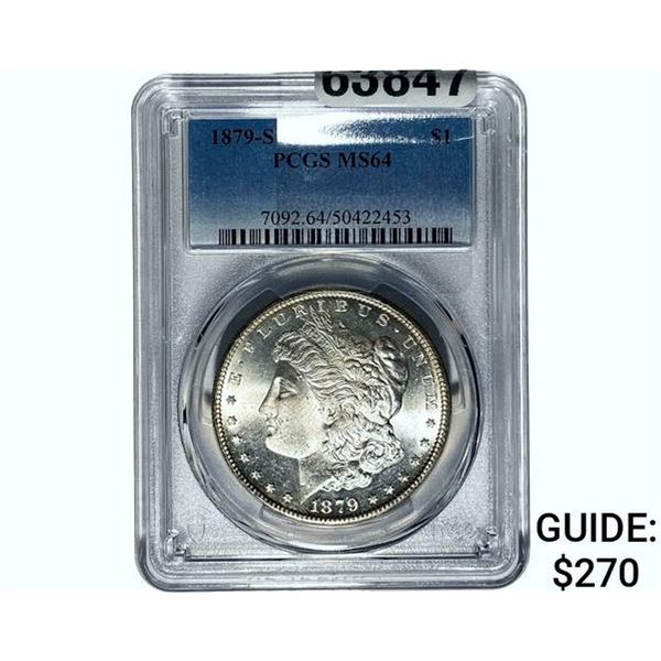 1879-S Morgan Silver Dollar PCGS MS64