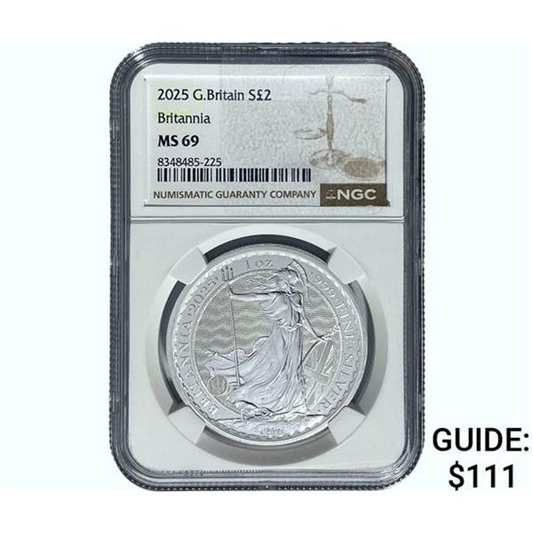 2025  NGC MS69 G. Britian Â£2