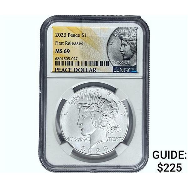 2023 Silver Peace Dollar NGC MS69 First Releases