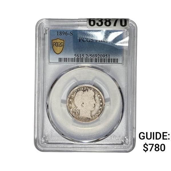 1896-S Barber Quarter PCGS FR02