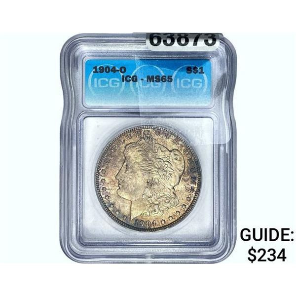 1904-O Morgan Silver Dollar ICG MS65