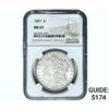 1887 Morgan Silver Dollar NGC MS63