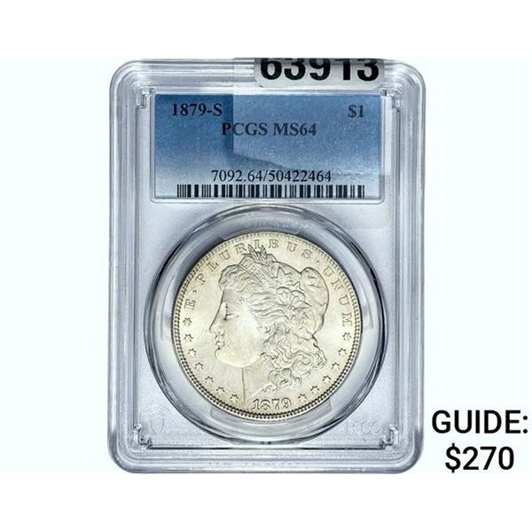 1879-S Morgan Silver Dollar PCGS MS64
