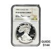 1990-S Silver Eagle NGC PF69 Ultra Cameo