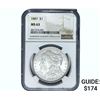 1887 Morgan Silver Dollar NGC MS63