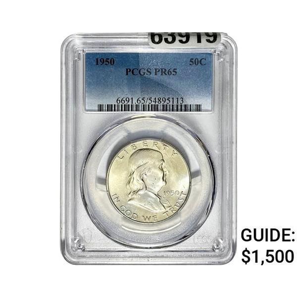 1950 Franklin Half Dollar PCGS PR65